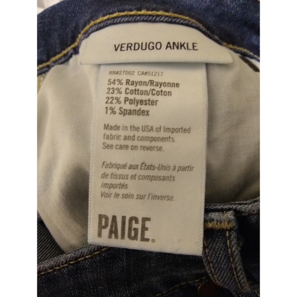 Paige Distressed Verdugo Ankle Jeans - Picture 14 of 14